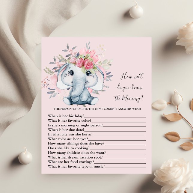 Connais-tu bien maman Baby shower Game (Créateur téléchargé)