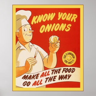 Connaissez vos oignons ~ Poster 2ÈME GUERRE MONDIA