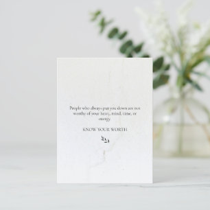 Connaissez votre carte postale de devis