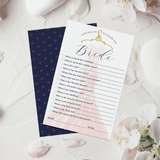 Connaissez-vous bien la mariée Mariage robe jeu