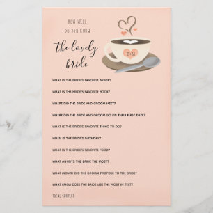 Connaissez-vous bien le jeu de la mariée de café
