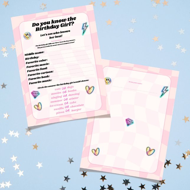 Connaissez-vous le jeu de fête de fille d'annivers (Do you Know the Birthday Girl Emoji Party Game)
