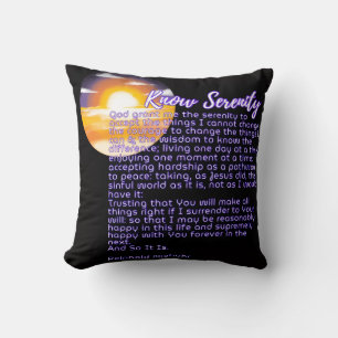Connaître la sérénité - Bénédiction Coussin