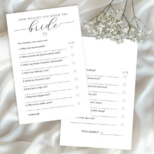 Connaître le jeu de la mariée Activité de Fête des