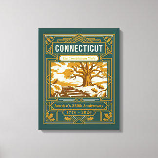 Connecticut Art Déco 250e anniversaire de l'Amériq