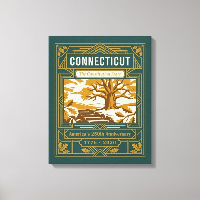 Connecticut Art Déco 250e anniversaire de l'Amériq (Recto)