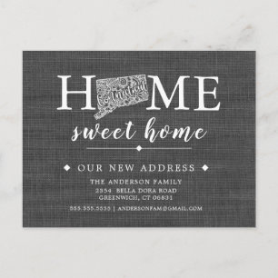 CONNECTICUT Faire-part de transfert d'état carte p