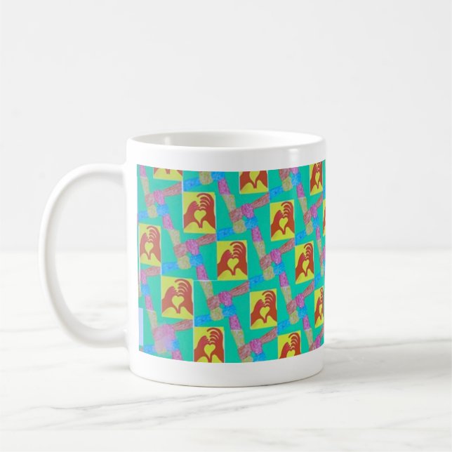 Connection in Every Direction Abstract Mug (Gauche)