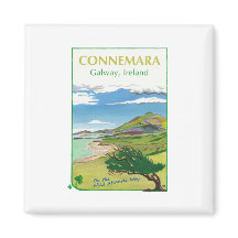 Connemara Travel Poster Design Magnet