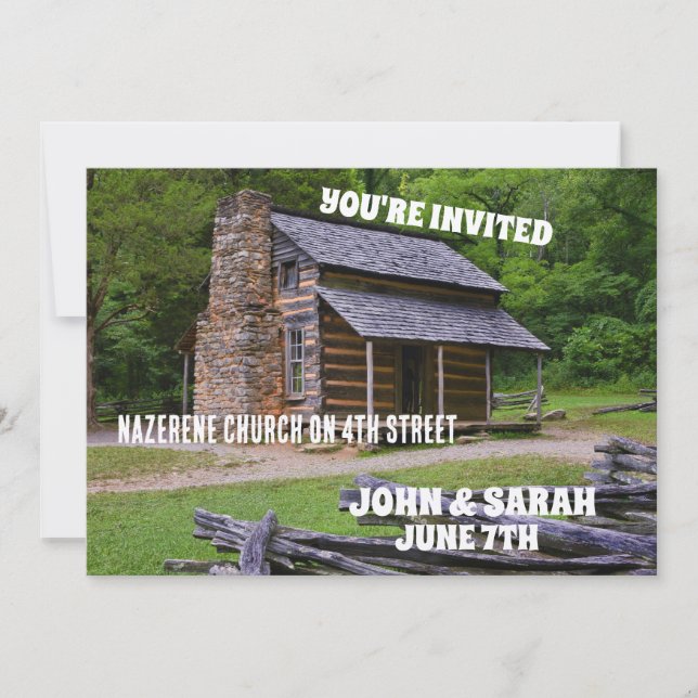 CONNEXION CABINE DE JOURNAL INVITATIONS DE MARIAGE (Devant)