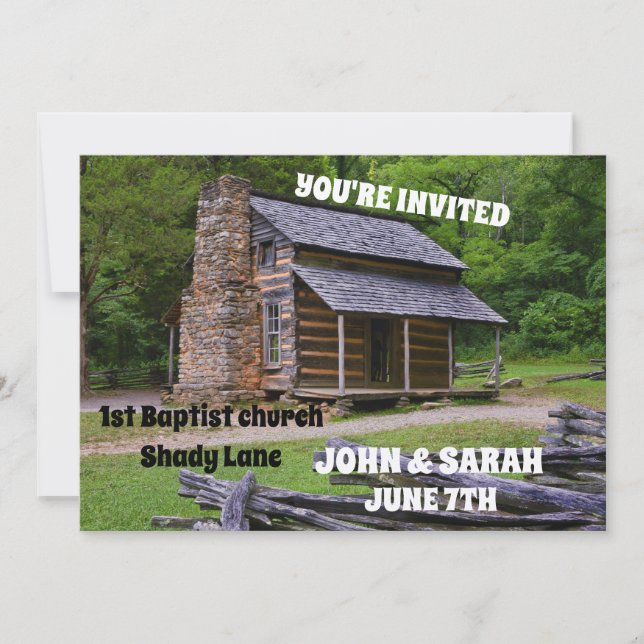 CONNEXION CABINE DE JOURNAL INVITATIONS DE MARIAGE (Devant)