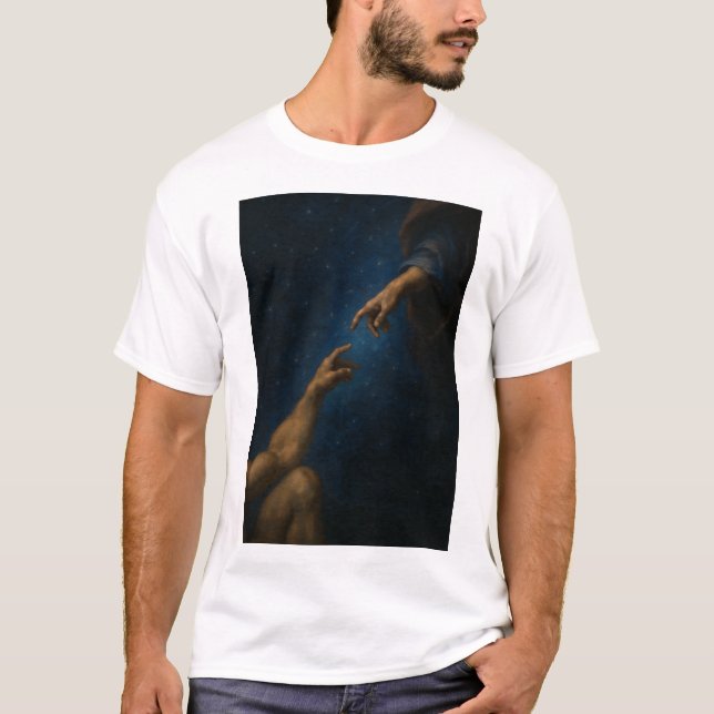 Connexion Divine - T-shirt Art Inspirationnel (Devant)