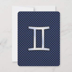 Connexion Gemini Zodiac à la fibre de carbone bleu