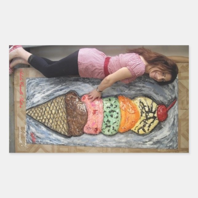 CONNEXION GLACE GÉANT AVEC Stickers ARTISTE (Devant)