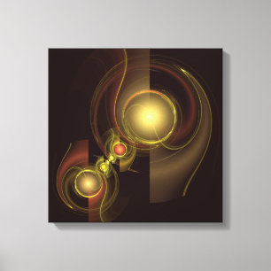 Connexion intime Impression Quad Canvas Abstrait