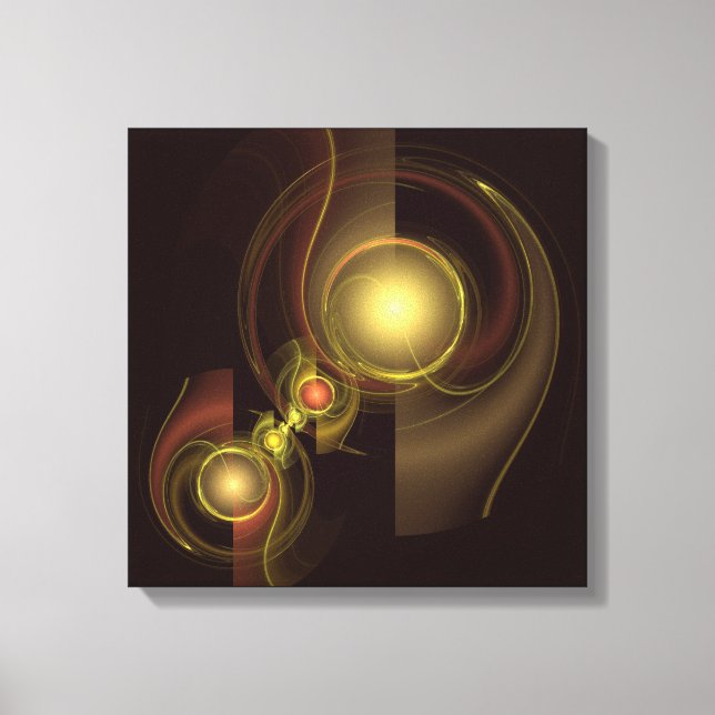 Connexion intime Impression Quad Canvas Abstrait (Recto)