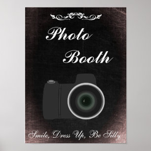 Connexion mariage pour Photo Booth, style tableau