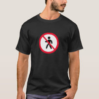 Connexion piétons sans accès | T-shirt foncé de ba