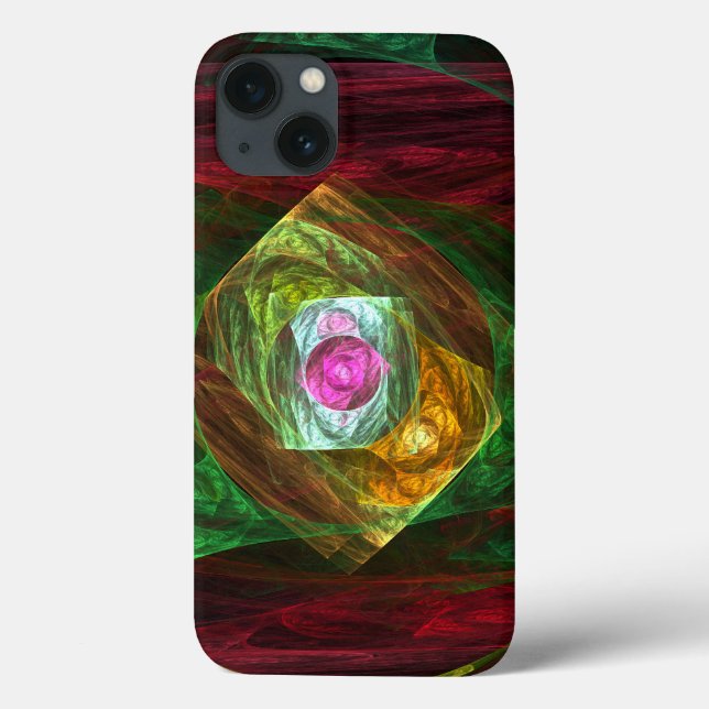 Connexions dynamiques Abstrait Art iPhone 6 Coque (Verso)