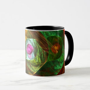 Connexions dynamiques Mug café Abstrait