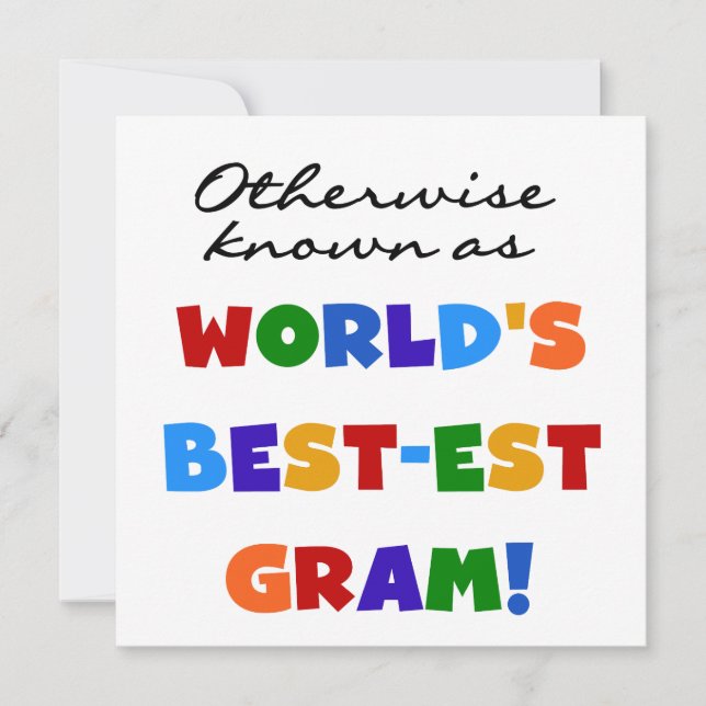 Connu par ailleurs comme le meilleur cadeau de Gra (Devant)