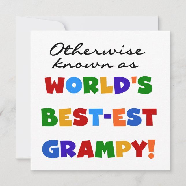 Connu par ailleurs comme le meilleur cadeau Grampy (Devant)