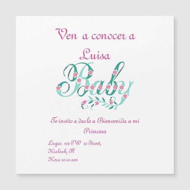 Conoce mi Bebe (Devant)