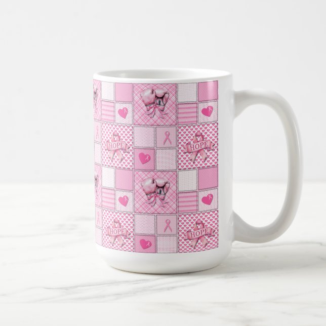 Conscience du cancer du sein Café Mug (Droite)