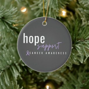 conscience du cancer Noël Ornement de Noël
