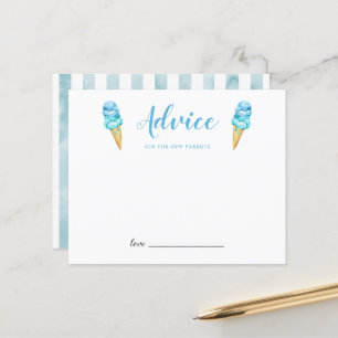Conseil à la crème glacée bleue pour les nouveaux