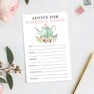 Conseil à la Fête des mariées Tea Party et jeu