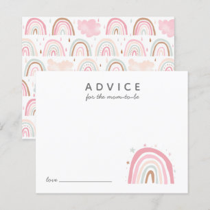 Conseil arc-en-ciel rose mignon pour maman Card