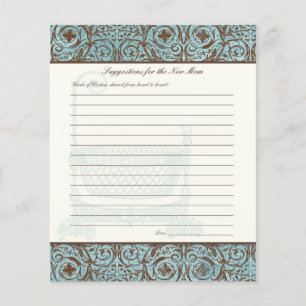 Conseil baby shower pour New Mom - Blue Brown Dama