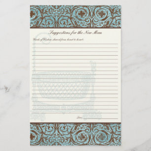 Conseil baby shower pour New Mom - Blue Brown Dama