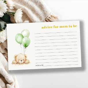 Conseil Ballotte Ours Vert Pour Maman Baby shower