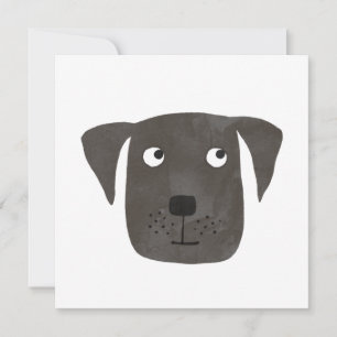 Conseil Carte d'anniversaire de Black Labrador Retriever D