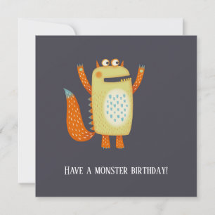 Conseil Carte d'anniversaire des monstres amusants