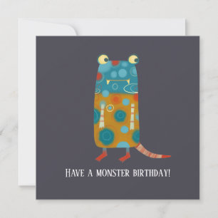 Conseil Carte d'anniversaire des monstres amusants