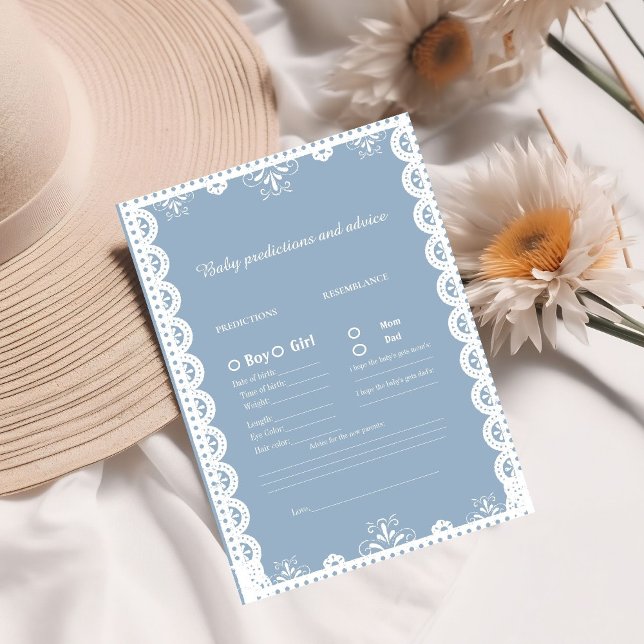 Conseil Carte de Baby shower de prédiction pour bébé Mixte (Créateur téléchargé)