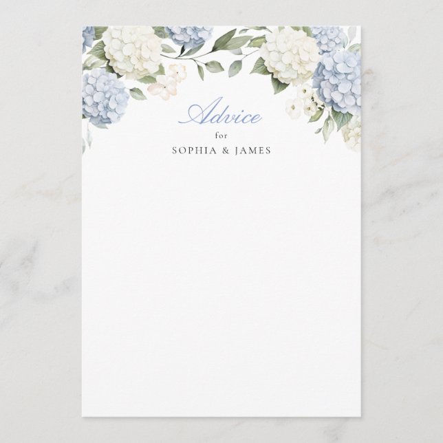 Conseil Carte de conseils de mariage avec verdure d'horten (Devant)