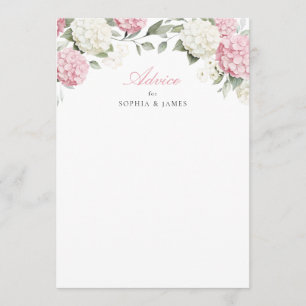 Conseil Carte de conseils de mariage avec verdure et horte