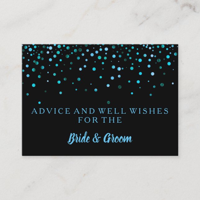 Conseil Carte de conseils de mariage en faux papier d'alum (Devant)