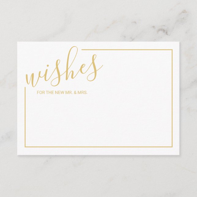 Conseil Carte de conseils et de vœux de mariage à l'écritu (Devant)
