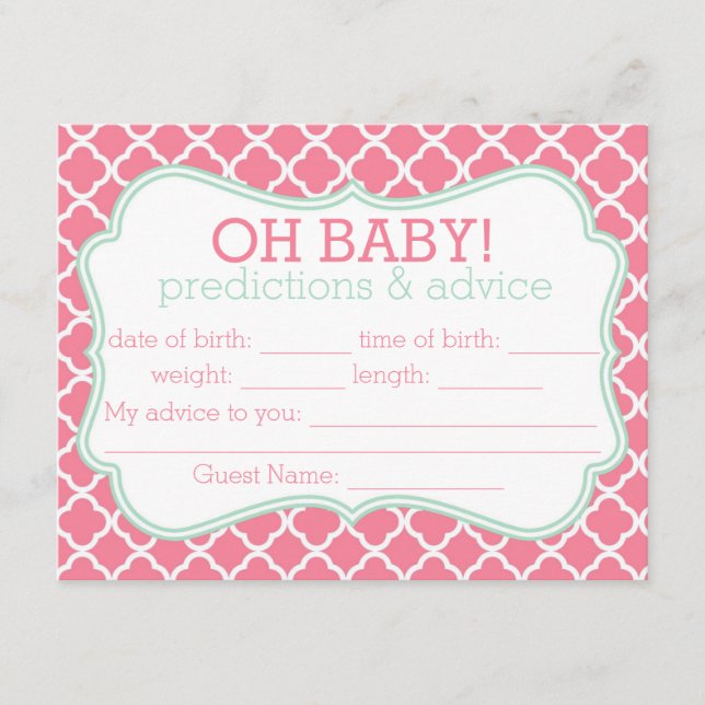 Conseil Carte de prédictions et de conseils pour le Maroc  (Devant)