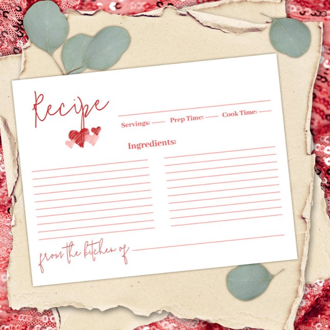 Conseil Carte de recette Fête des mariées Valentine pour l (Créateur téléchargé)