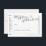 Conseil Carte Fête des mariées Date Nuit Idées Voy<br><div class="desc">Cartes de conseil en noir et or pour une Fête des mariées thématique de mariage ou de voyage de destination Imprimées sur des mini cartes de billet d'avion "carte d'embarquement" afin que les clients puissent écrire dans des conseils de voyage et des idées de voyage de vacances ou des idées...</div>