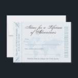 Conseil Conseils & Souhaits Voyage Aventure Date Carte de<br><div class="desc">Conseils et souhaits de voyage pour les Cartes de conseil pour la Fête des mariées ou le Mariage New Mr et Mrs inspirées de carte Vintage Boarding Pass et des modèles de globe antiques, parfait pour une destination mariage ou voyage thème réception ou fête avec des couleurs bleu et bronzé...</div>