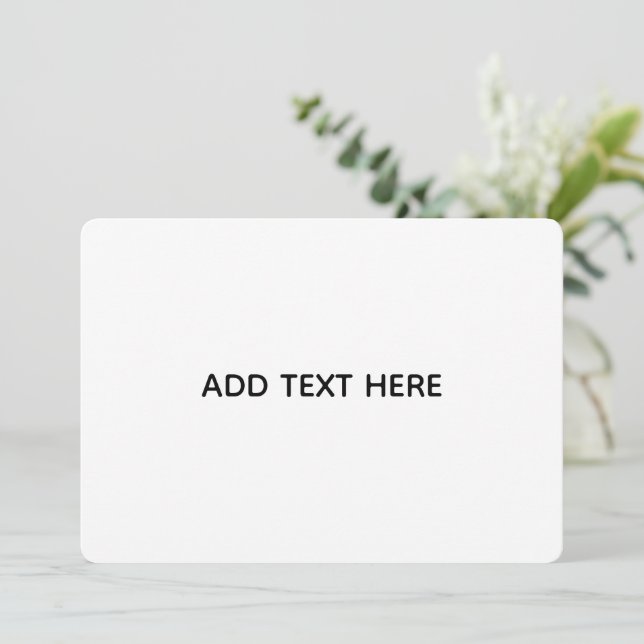 Conseil Créez votre propre carte blanche  (Debout devant)