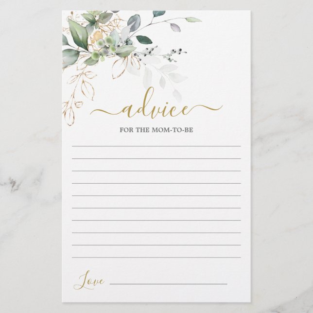 Conseil de verdure simple pour la maman à être car (Devant)