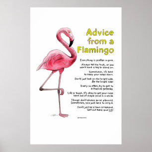 Conseil d'une affiche de Flamant rose